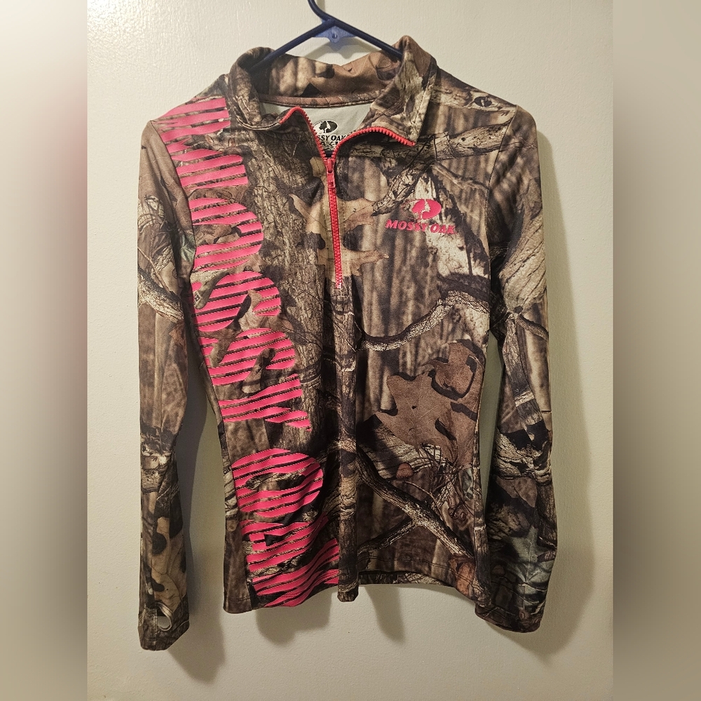Mossy Oak Break Up Infinity Camo Longsleeve 1/4 Zip Women's‎ Size M